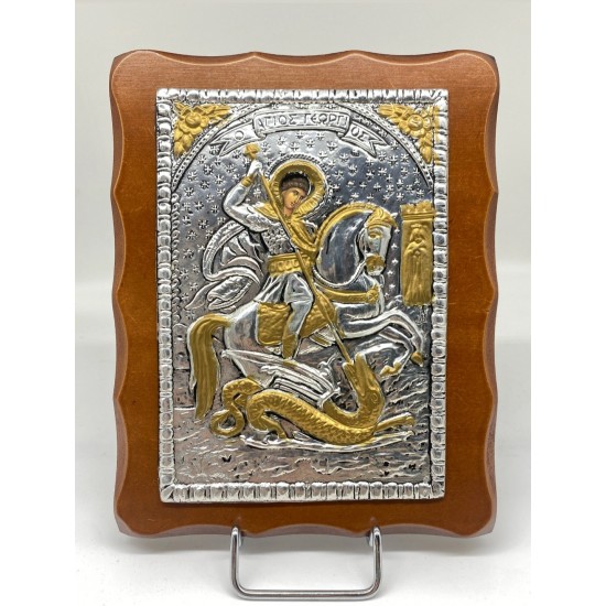 ΕΙΚΟΝΑ ΕΠΑΡΓΥΡΗ ΕΠΙΧΡΥΣΗ+ΞΥΛΟ 18X23ΕΚ (ΑΓ.ΓΕΩΡΓΙΟΣ) ΕΙΚΟΝΑ ΕΠΑΡΓΥΡΗ ΕΠΙΧΡΥΣΗ+ΞΥΛΟ 18X23ΕΚ (ΑΓ.ΓΕΩΡΓΙΟΣ)