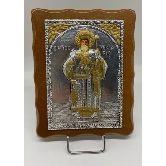 ΕΙΚΟΝΑ ΕΠΑΡΓΥΡΗ ΕΠΙΧΡΥΣΗ+ΞΥΛΟ 18X23ΕΚ (ΑΓ.ΝΕΚΤΑΡΙΟΣ) ΕΙΚΟΝΑ ΕΠΑΡΓΥΡΗ ΕΠΙΧΡΥΣΗ+ΞΥΛΟ 18X23ΕΚ (ΑΓ.ΝΕΚΤΑΡΙΟΣ)