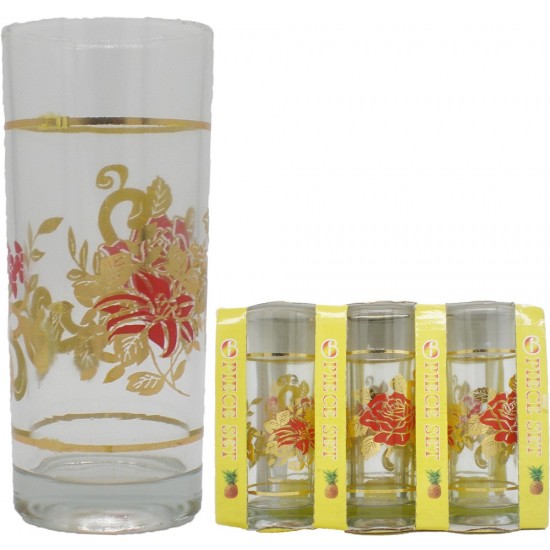ΠΟΤΗΡΙΑ ΝΕΡΟΥ ΓΥΑΛΙΝΑ ΣΩΛΗΝΕΣ RED ROSE ΣΕΤ 6ΤΕΜ 260ML ΠΟΤΗΡΙΑ ΝΕΡΟΥ ΓΥΑΛΙΝΑ ΣΩΛΗΝΕΣ RED ROSE ΣΕΤ 6ΤΕΜ 260ML