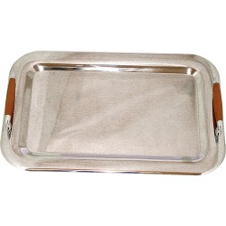 ΔΙΣΚΟΣ ΊΝΟΞ 18/10 ΜΕ ΞΥΛΙΝΗ ΛΑΒΗ 40X30ΕΚ
