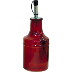 ΔΟΧΕΙΟ ΛΑΔΙΟΥ ΓΥΑΛΙΝΟ ΜΕ ΡΟΗ 300ml - ΚΟΚΚΙΝΟ