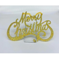 ΚΡΕΜΑΣΤΟ MERRY CHRISTMAS ΧΡΥΣΟ 25Χ17ΕΚ.