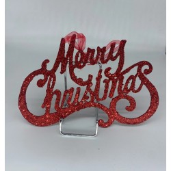 ΚΡΕΜΑΣΤΟ MERRY CHRISTMAS ΚΟΚΚΙΝΟ 25Χ17ΕΚ.